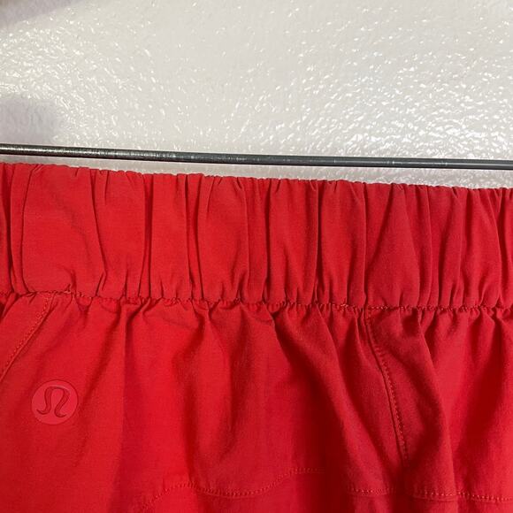 Lululemon Your True Trouser Pants Womens Size 4 Red Pull On Crop Stretch 24" - Picture 7 of 10